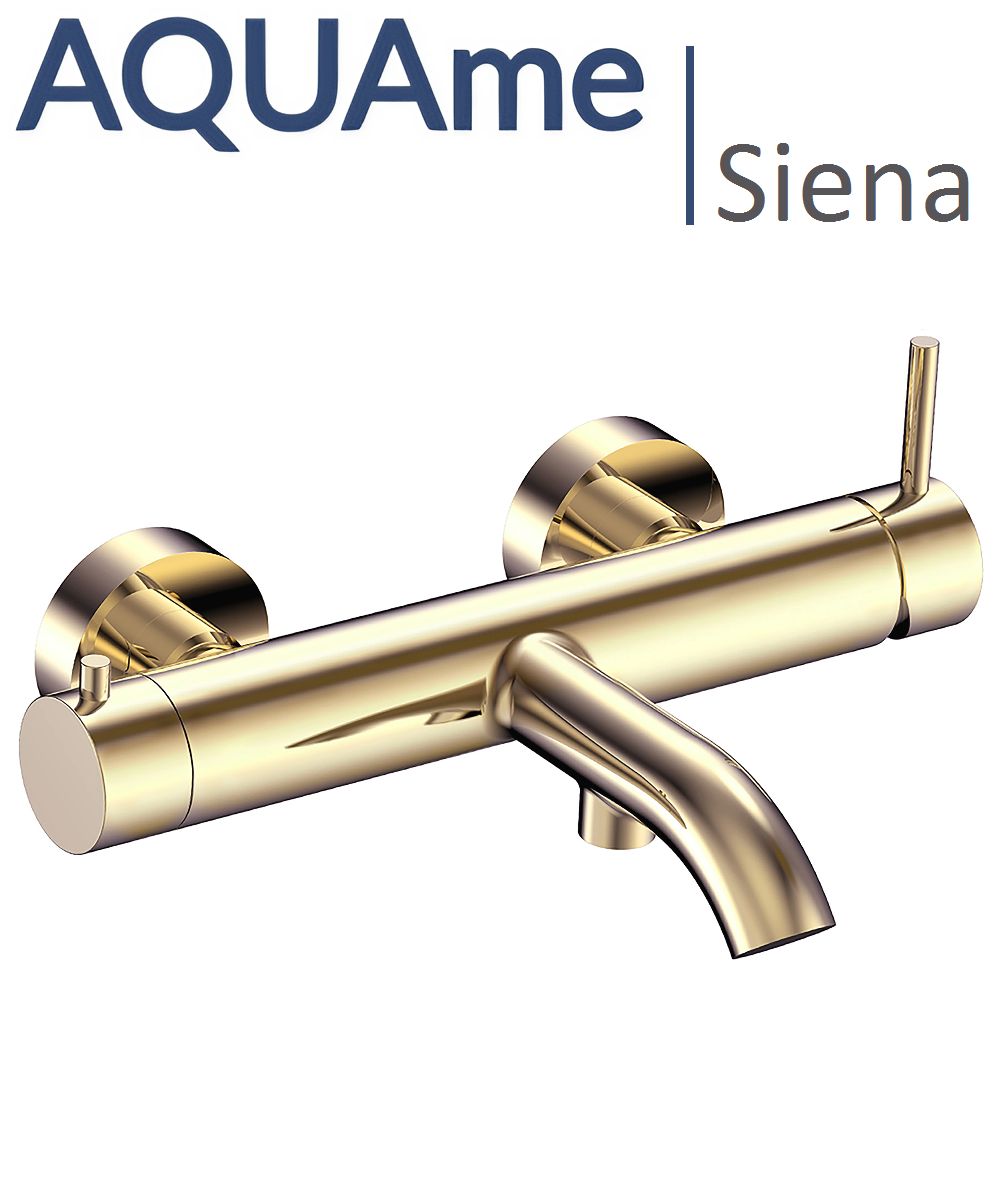 Смеситель для ванны AQUAme Siena полированное золото AQM6212GG