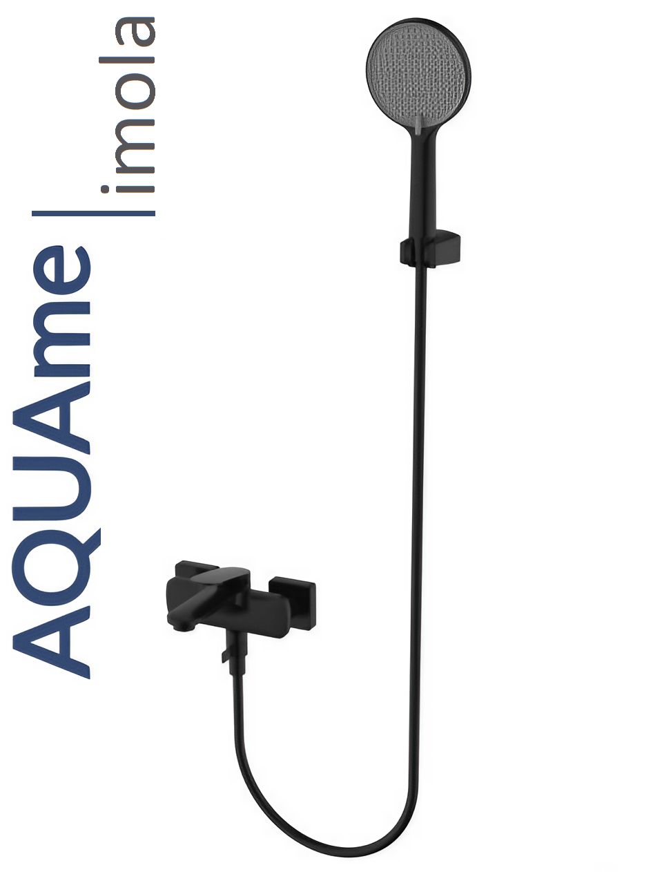 Смеситель для ванны AQUAme Imola матовый черный AQM6712MB