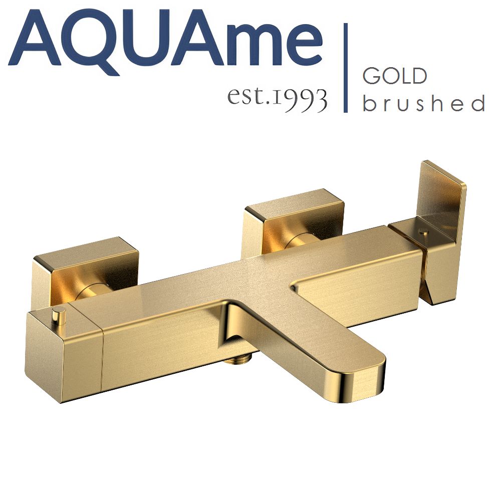Смеситель для ванны с душем AQUAme Savona / золото шлифованное AQM6812BG